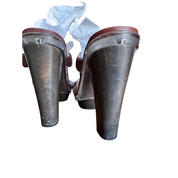 Michael Kors leather brown strap sandal 9.5 - Picture 9 of 14